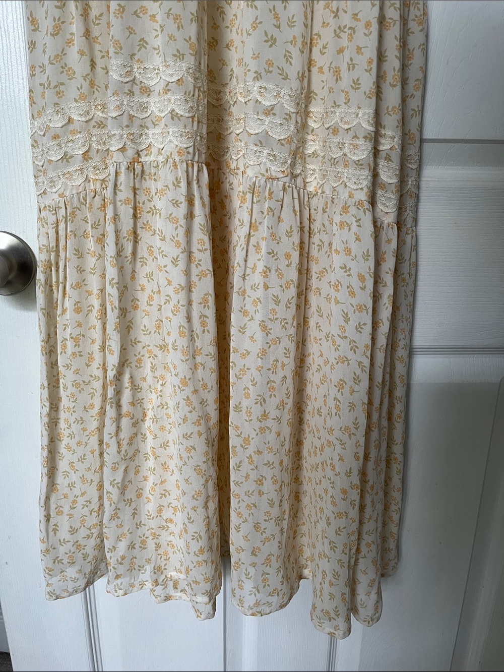 🎀Christy Dawn ELLE🎀Floral Tiered Maxi Dress! EUC! XS! RARE! - Picture 8 of 11
